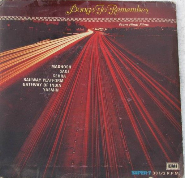 Various - Songs To Remember From Hindi Films (45-RPM)