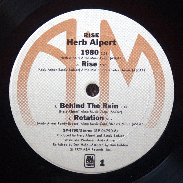 Herb Alpert - Rise (Vinyl)