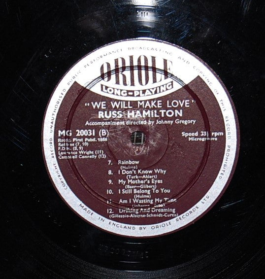 Russ Hamilton - We Will Make Love (Vinyl)