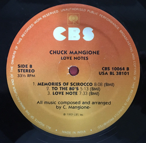Chuck Mangione - Love Notes (Vinyl)