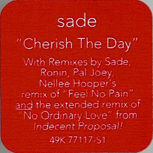 Sade - Cherish The Day (CD) Image