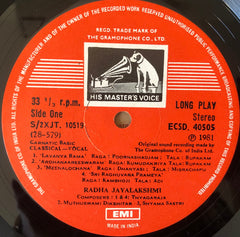 Radha Jayalakshmi - Music Of Great Composers (Vinyl) Image