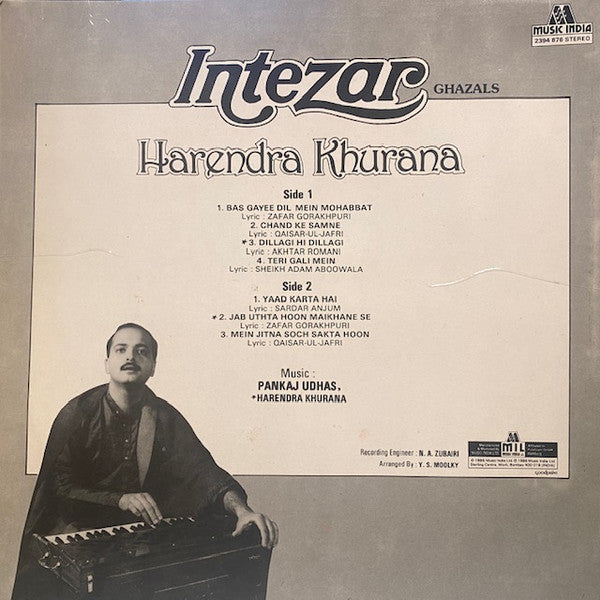 Harendra Khurana - Intezar (Vinyl)