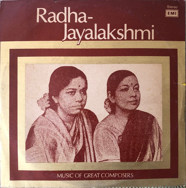 Radha Jayalakshmi - Music Of Great Composers (Vinyl) Image