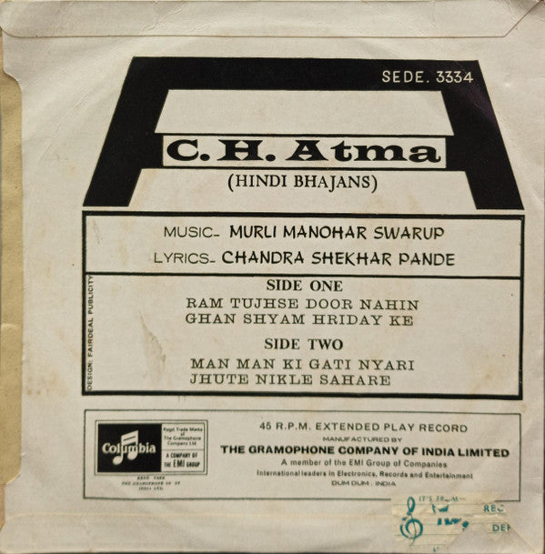 C.H. Atma - Hindi Bhajans (45-RPM)