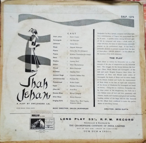 Dwijendra Lal - Shah Jehan (Vinyl) Image
