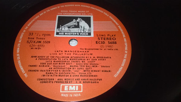 Lata Mangeshkar - Lata Mangeshkar Live At The London Palladium (Vinyl) (2)