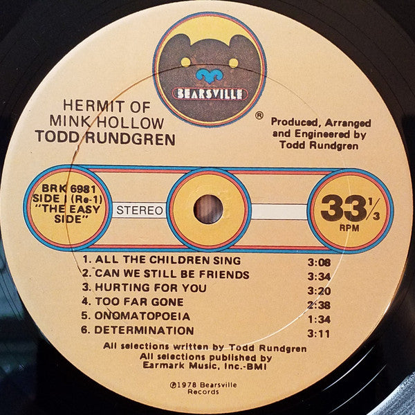 Todd Rundgren - Hermit Of Mink Hollow (Vinyl) Image