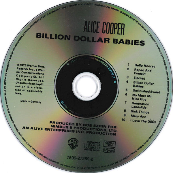 Alice Cooper - Billion Dollar Babies (CD)