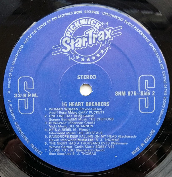 Various - 15 Heart Breakers (Vinyl) Image