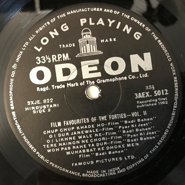Various - Film Favourites Of The Forties - Vol. II (Vinyl) Image