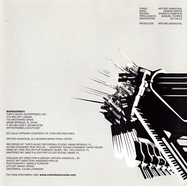Arturo Sandoval - My Passion For The Piano (CD) Image