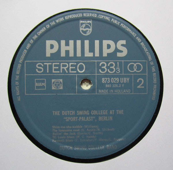 Dutch Swing College Band, The - Dutch Swing College At The "Sport Palast", Berlin (Vinyl)