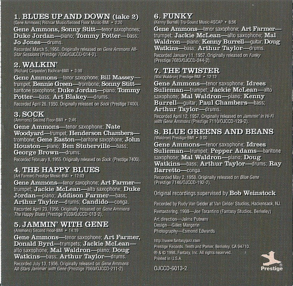 Gene Ammons - Greatest Hits: The 50s (CD) Image
