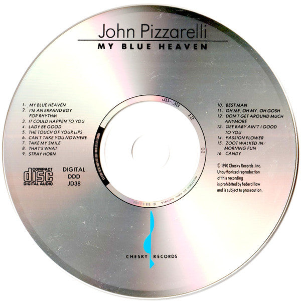 John Pizzarelli - My Blue Heaven (CD) Image