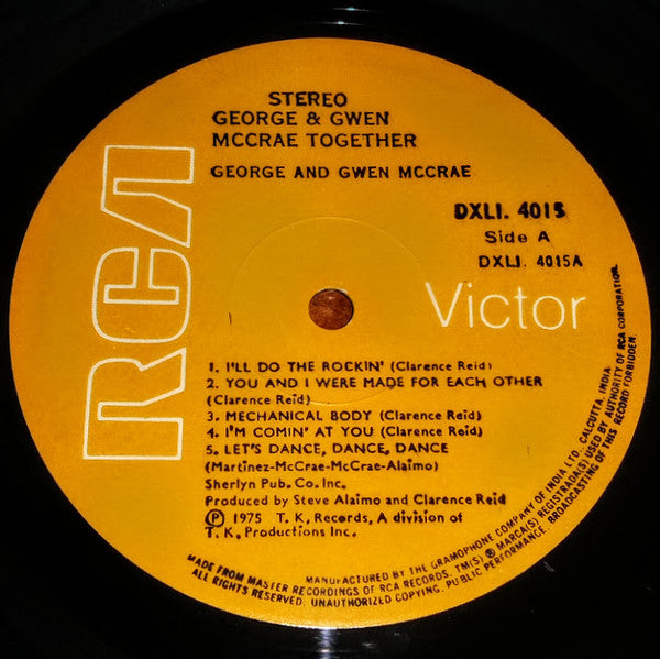 George McCrae & Gwen McCrae - Together (Vinyl)