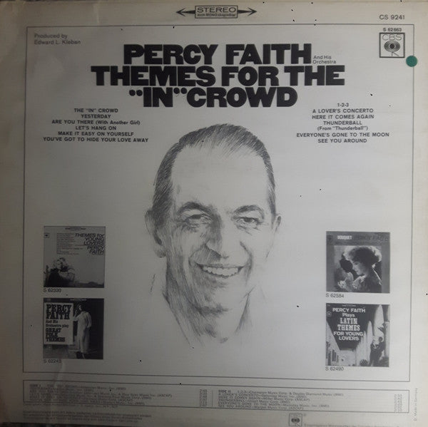 Percy Faith & His Orchestra - Themes For The "In" Crowd (Vinyl) Image