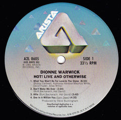 Dionne Warwick - Hot ! Live And Otherwise (Vinyl) (2 LP) Image