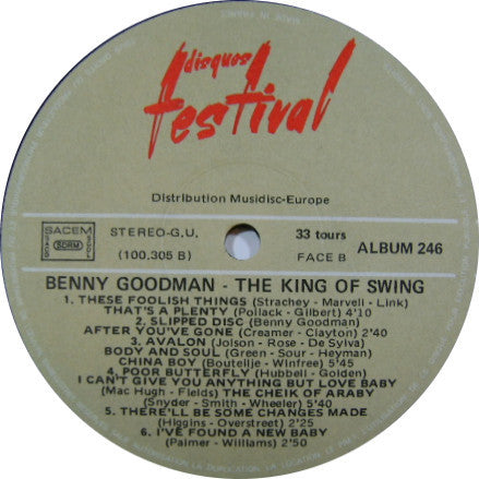 Benny Goodman - The King Of Swing (1958-1967 Era) (Vinyl) (2 LP) Image