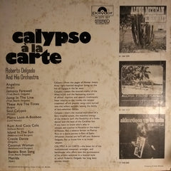 Roberto Delgado & His Orchestra - Calypso Ã€ La Carte (Vinyl) Image