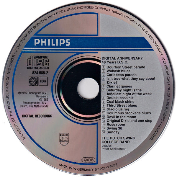 Dutch Swing College Band, The - Digital Anniversary - 40 Years D.S.C. (CD) Image