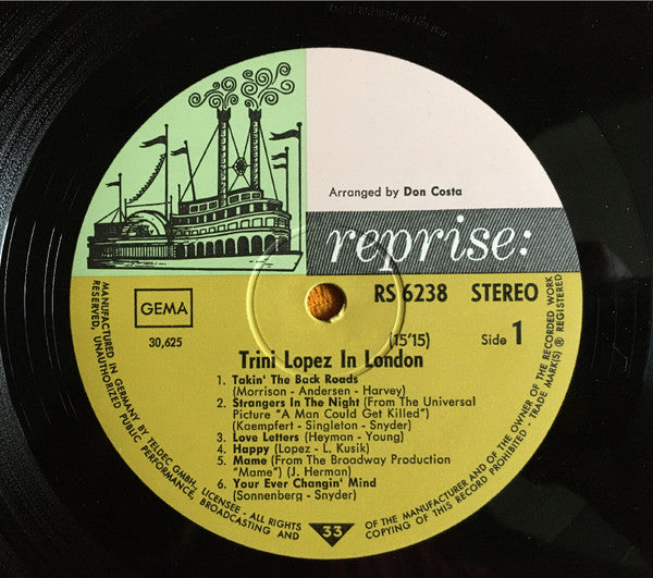 Trini Lopez - Trini Lopez In London (Vinyl)