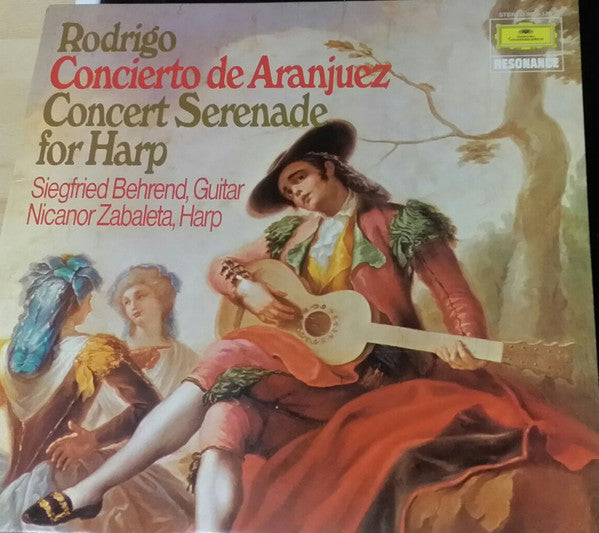 JoaquÃ­n Rodrigo, Siegfried Behrend, Nicanor Zabaleta - Concierto De Aranjuez / Konzertserenade FÃ¼r Harfe (Vinyl) Image