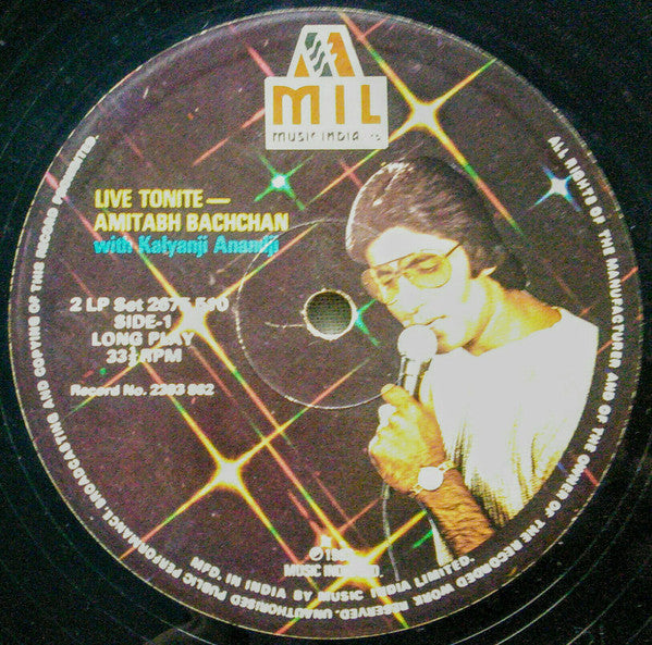 Amitabh Bachchan With Kalyanji-Anandji - Live Tonite (Vinyl) (2)