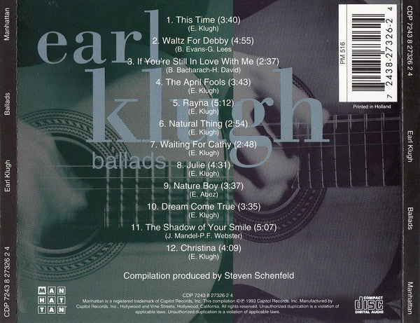 Earl Klugh - Ballads (CD) Image
