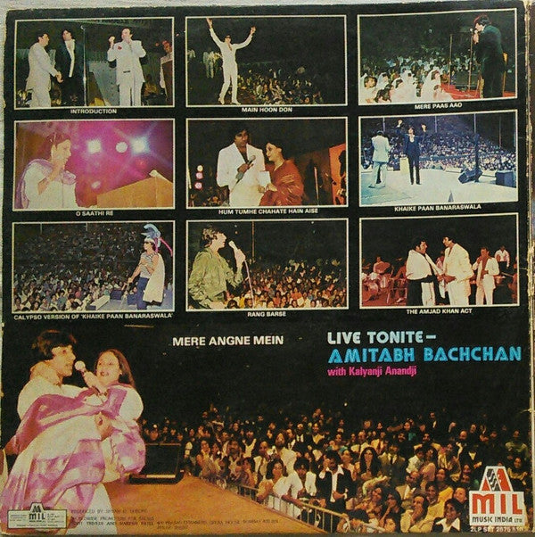 Amitabh Bachchan With Kalyanji-Anandji - Live Tonite (Vinyl) (2 LP) Image