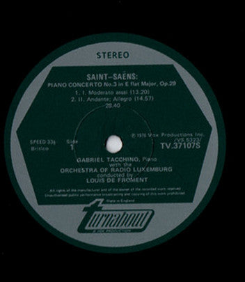 Camille Saint-SaÃ«ns, Gabriel Tacchino - Piano Concertos No. 3&4 (Vinyl) Image
