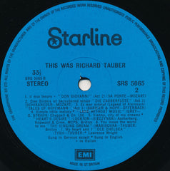 Richard Tauber - This Was Richard Tauber (Vinyl)