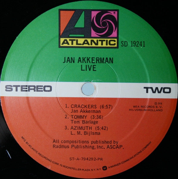 Jan Akkerman - Live (Vinyl)