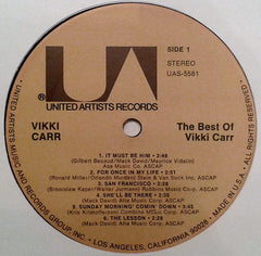 Vikki Carr - The Best Of Vikki Carr (Vinyl) Image