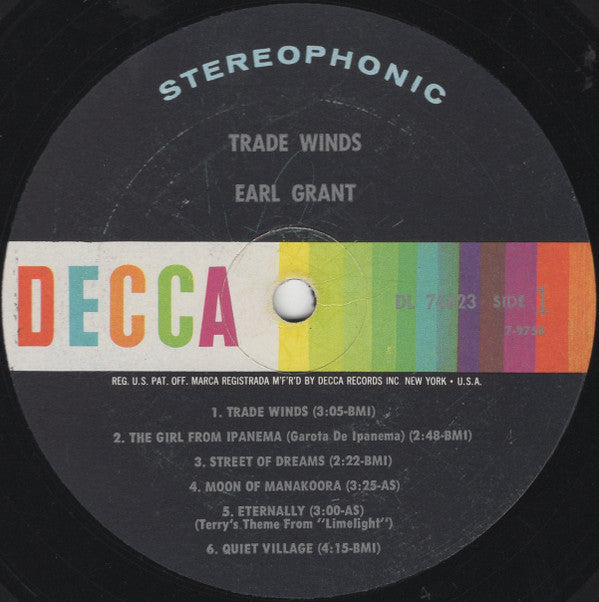 Earl Grant - Trade Winds (Vinyl)