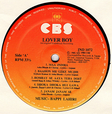 Bappi Lahiri - Lover Boy (Vinyl)