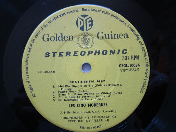 Les Cinq Modernes - Continental Jazz (Vinyl) Image