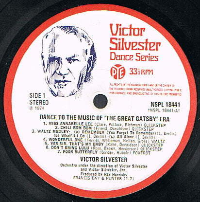 Victor Silvester Orchestra, The - Dance To The Music Of The Great Gatsby Era (Vinyl) Image