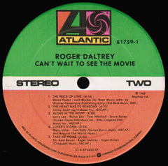 Roger Daltrey - Can't Wait To See The Movie (Vinyl) Image