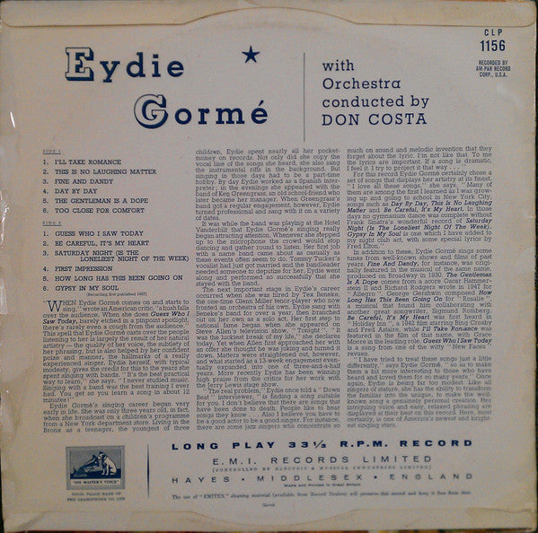 Eydie Gormé - Eydie Gormé (Vinyl)