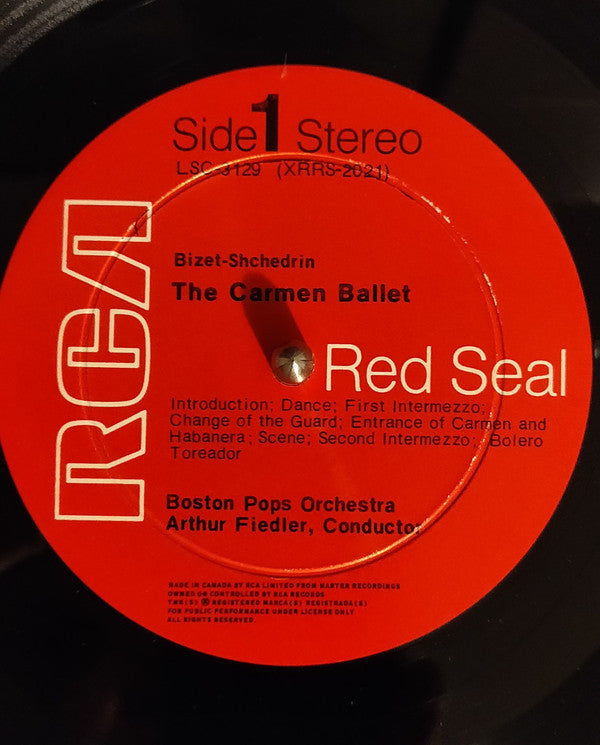Georges Bizet - Ð Ð¾Ð´Ð¸Ð¾Ð½ Ð©ÐµÐ´Ñ€Ð¸Ð½, Arthur Fiedler, Boston Pops Orchestra, The - The Carmen Ballet (Vinyl) Image