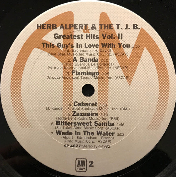 Herb Alpert & The Tijuana Brass - Greatest Hits Vol. 2 (Vinyl) Image