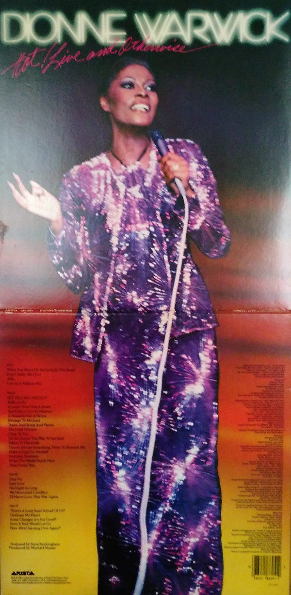 Dionne Warwick - Hot ! Live And Otherwise (Vinyl) (2 LP) Image