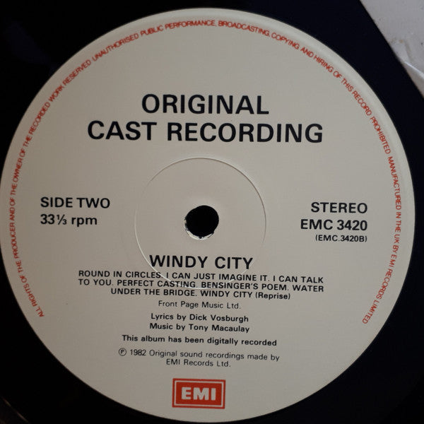 Tony Macaulay, Dick Vosburgh - "Windy City" Original London Cast - Windy City (Vinyl) Image