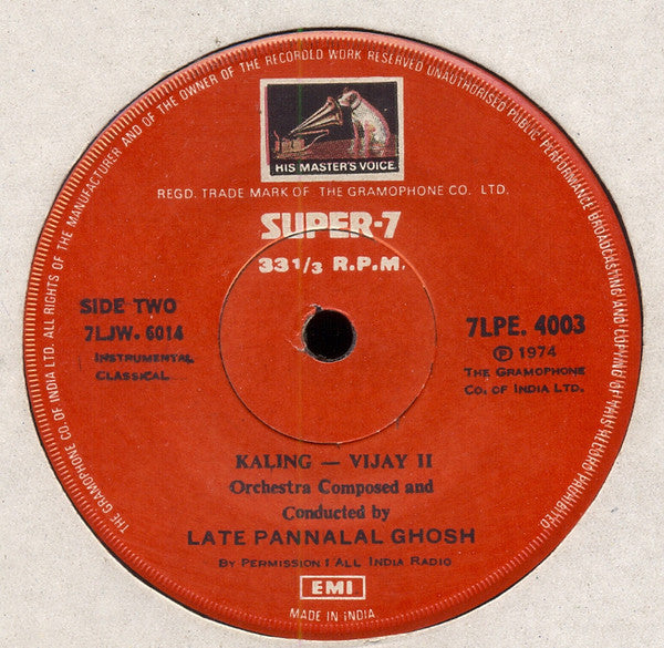 Pannalal Ghosh - Kaling Vijay (45-RPM)