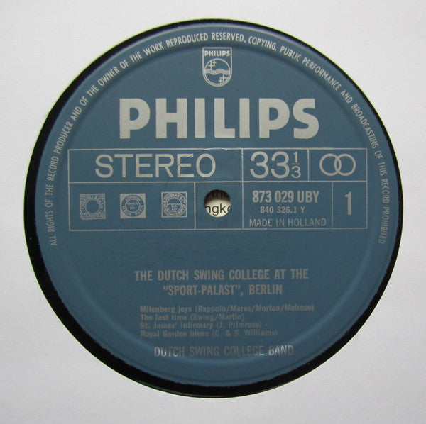 Dutch Swing College Band, The - Dutch Swing College At The "Sport Palast", Berlin (Vinyl)