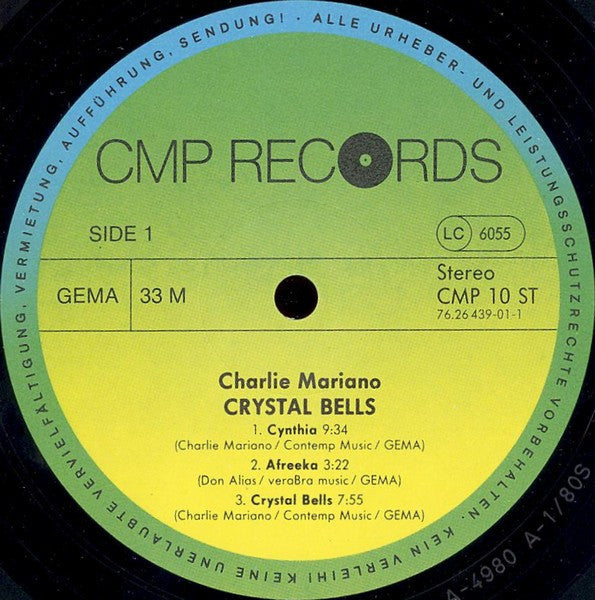 Charlie Mariano - Crystal Bells (Vinyl)