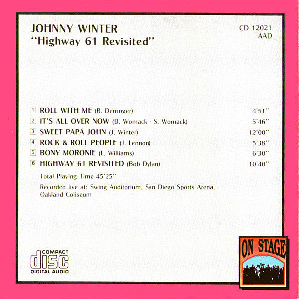 Johnny Winter - Highway 61 Revisited (CD) Image