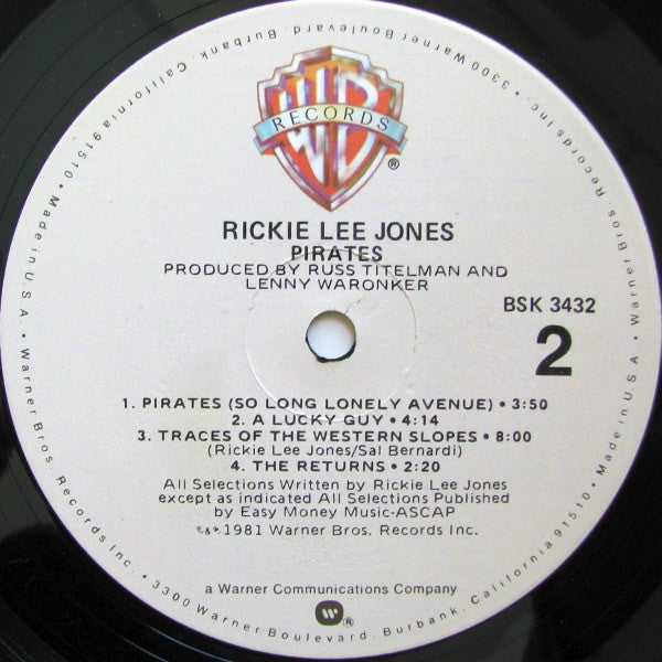 Rickie Lee Jones - Pirates (Vinyl) Image