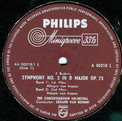 Johannes Brahms - Symphonie Nr. 2 D-dur Op. 73 (Vinyl) Image